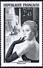 Ganterie (Timbre N° 1020 de 1955 )