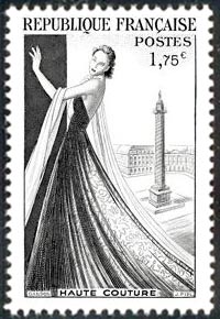  Haute Couture ( Timbre N° 941 de 1953 ) 