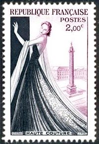 Haute Couture ( Timbre N° 941 de 1953 )