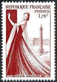 Haute Couture ( Timbre N° 941 de 1953 )