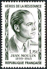 Jean Moulin (1899-1943) Timbre N° 1100 de 1957