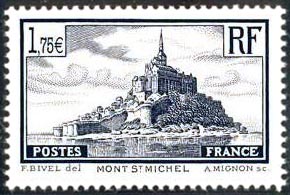 Mont St Michel ( Timbre N° 260 de 1929-31 )