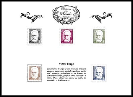 timbre BS13, Victor Hugo (1802-1885) poête, dramaturge