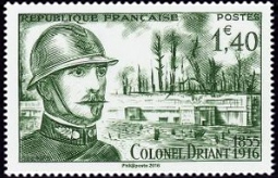 Colonel Driant 1855-1916 ( timbre N° 1052 de 1956 )