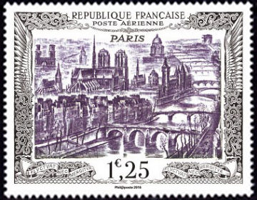 Vue aérienne de Paris