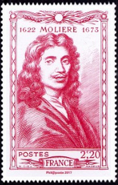 Molière ( timbre N° 612 de 1944 )