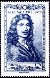 Molière ( timbre N° 612 de 1944 )