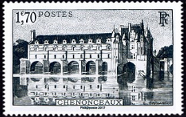  Chenonceaux ( tmbre N° 611 de 1944 ) 