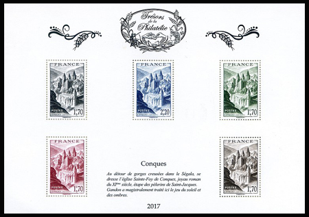  Conques ( timbre N° 805 de 1948 ) 