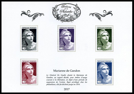 Marianne de Gandon ( timbre N° 731 de 1945 )