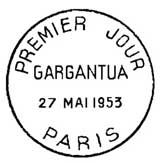 Oblitération 1er jour à Paris le 27 mai 1953