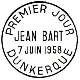 Oblitération 1er jour à Paris et Dunkerque le 7 juin 1958