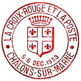 Oblitération 1er jour à Saint-Just-en-Chaussée le 5 décembre 1959