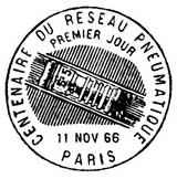 Oblitération 1er jour à Paris le 11 novembre 1966