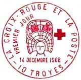 Oblitération 1er jour à Troyes le 14 décembre 1968