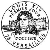 Oblitération 1er jour à Versailles le 17 octobre 1970