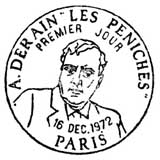 Oblitération 1er jour à Paris le 16 décembre 1972