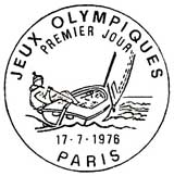 Oblitération 1er jour à Paris le 17 juillet 1976