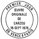 Oblitération 1er jour à Paris le 18 septembre 1976