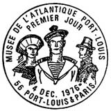 Oblitération 1er jour à Port-Louis et Paris le 4 décembre 1976