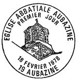 Oblitération 1er jour à Aubazine le 17 février 1978