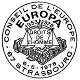 Oblitération 1er jour à Paris et Strasbourg le 6 mai 1978