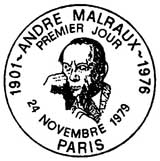Oblitération 1er jour à Paris le 24 novembre 1979