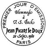 Oblitération 1er jour à Paris le 20 septembre 1980