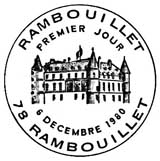 Oblitération 1er jour à Rambouillet le 6 décembre 1980