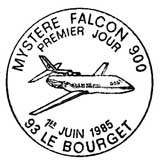 Oblitération 1er jour au Bourget le 1 juin 1985