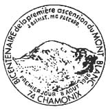 Oblitération 1er jour à Chamonix le 8 aout 1986