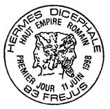 Oblitération 1er jour à Fréjus le 11 juin 1988