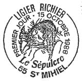 Oblitération 1er jour à St Michel le 15 octobre 1988