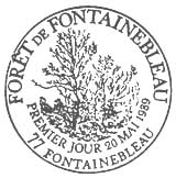 Oblitération 1er jour à Fontainebleau le 20 mai 1989