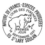 Oblitération 1er jour à St-Lory-Soulan le 14 septembre 1991
