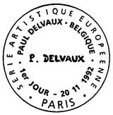 Oblitération 1er jour à Paris le 20 novembre 1992
