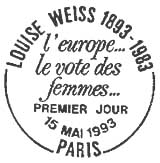 Oblitération 1er jour à Paris le 15 mai 1993
