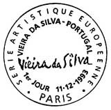 Oblitération 1er jour à Paris le 11 décembre 1993