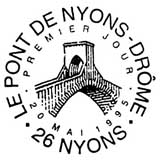 Oblitération 1er jour à Nyons le 20 mai 1995