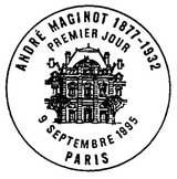 Oblitération 1er jour à Paris et Revigny le 9 septembre 1995