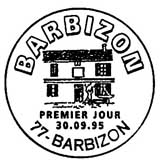 Oblitération 1er jour à Barbizon le 30 septembre 1995