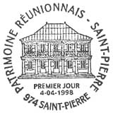 Oblitération 1er jour à Saint-Pierre (Réunion) le 4 avril 1998