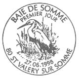 Oblitération 1er jour à Saint-Valéry-sur-Somme le 27 juin 1998