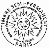 Oblitération 1er jour à Paris et Betton le 13 mai 1999