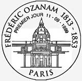 Oblitération 1er jour à Paris le 11 septembre 1999