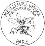 Oblitération 1er jour à Paris le 9 novembre 2000