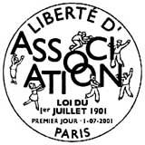 Oblitération 1er jour à Paris le 1 juillet 2001