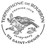 Oblitération 1er jour à Fort de France (Martinique), St Denis (Réunion), Matoury (Guyane), et Pointe à Pitre (Guadeloupe) le 22 mars 2003