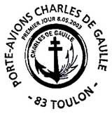 Oblitération 1er jour à Toulon le 8 mai 2003