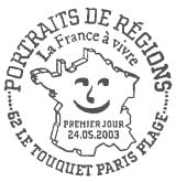 Oblitération 1er jour le 24 mai 2003